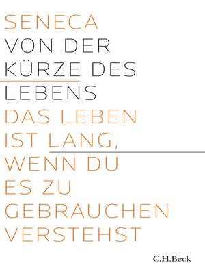 cover image of Von der Kürze des Lebens